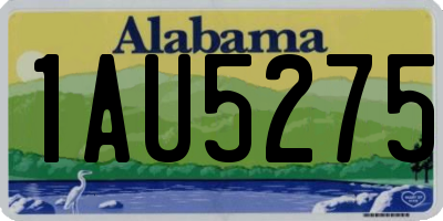 AL license plate 1AU5275