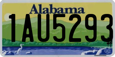 AL license plate 1AU5293
