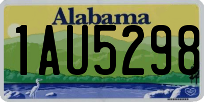 AL license plate 1AU5298