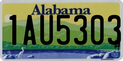 AL license plate 1AU5303