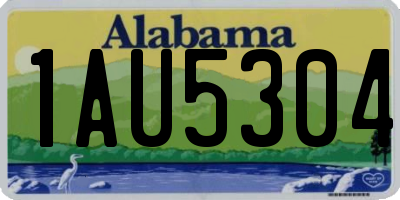 AL license plate 1AU5304