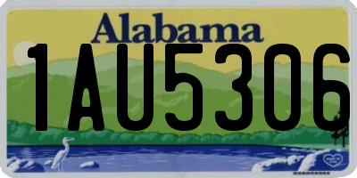 AL license plate 1AU5306
