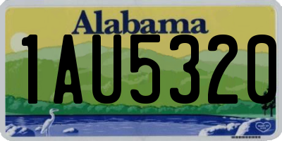 AL license plate 1AU5320