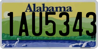 AL license plate 1AU5343