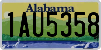 AL license plate 1AU5358
