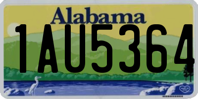 AL license plate 1AU5364