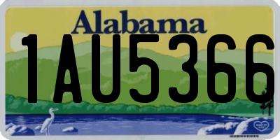 AL license plate 1AU5366