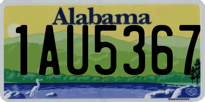 AL license plate 1AU5367