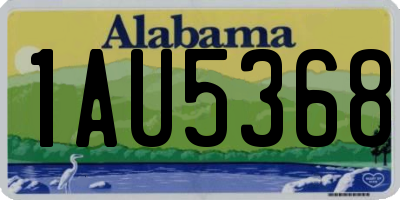 AL license plate 1AU5368