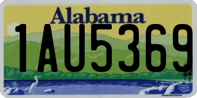 AL license plate 1AU5369