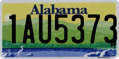 AL license plate 1AU5373