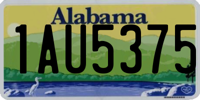 AL license plate 1AU5375
