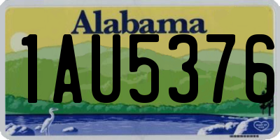 AL license plate 1AU5376
