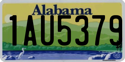 AL license plate 1AU5379