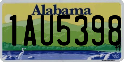 AL license plate 1AU5398