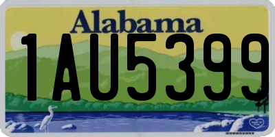 AL license plate 1AU5399
