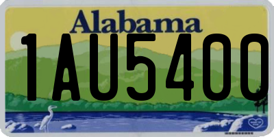 AL license plate 1AU5400