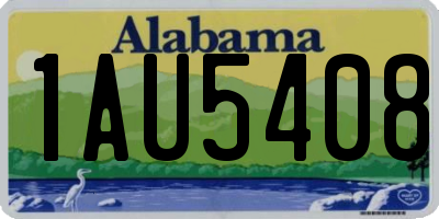 AL license plate 1AU5408