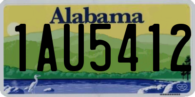 AL license plate 1AU5412