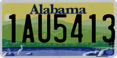 AL license plate 1AU5413