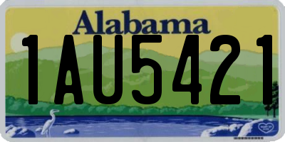 AL license plate 1AU5421