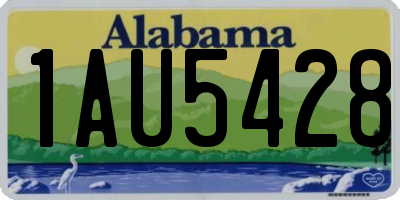 AL license plate 1AU5428
