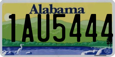 AL license plate 1AU5444