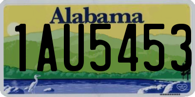 AL license plate 1AU5453