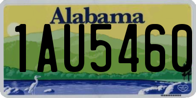 AL license plate 1AU5460