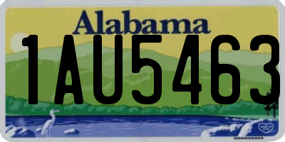 AL license plate 1AU5463