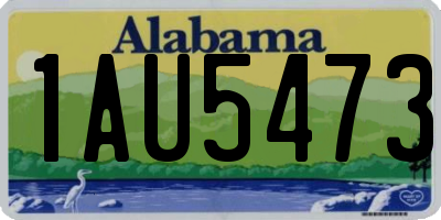 AL license plate 1AU5473