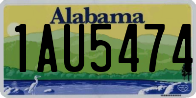 AL license plate 1AU5474