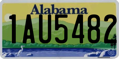 AL license plate 1AU5482