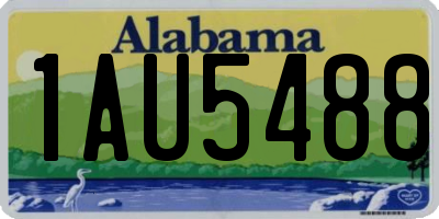 AL license plate 1AU5488