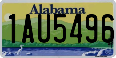 AL license plate 1AU5496