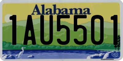 AL license plate 1AU5501