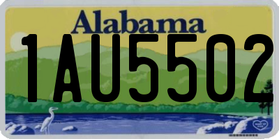 AL license plate 1AU5502