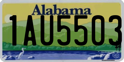 AL license plate 1AU5503