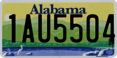 AL license plate 1AU5504