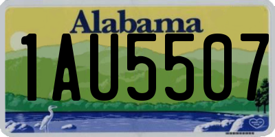 AL license plate 1AU5507