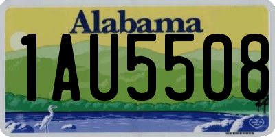 AL license plate 1AU5508