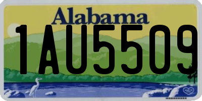 AL license plate 1AU5509