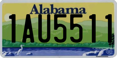 AL license plate 1AU5511