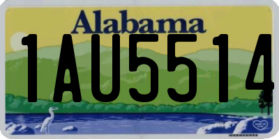 AL license plate 1AU5514