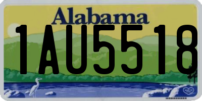 AL license plate 1AU5518