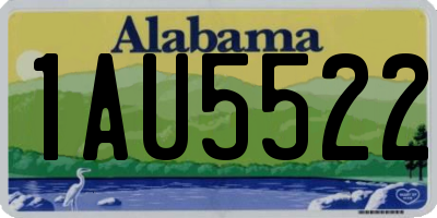 AL license plate 1AU5522