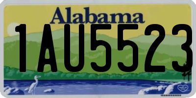 AL license plate 1AU5523