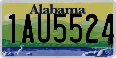 AL license plate 1AU5524