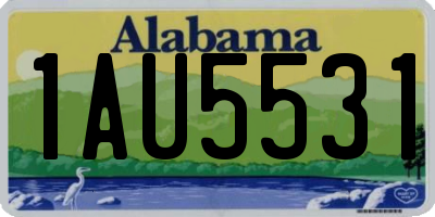 AL license plate 1AU5531