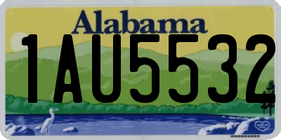 AL license plate 1AU5532